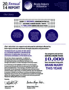 20 Annual 14 REPORT Brain Injury Alliance N E W