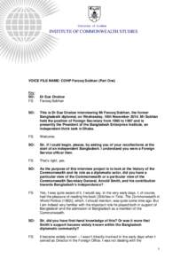 Commonwealth of Nations / Political history of Canada / Commonwealth Heads of Government Meeting / Mahathir Mohamad / Nelson Mandela / Commonwealth Secretary-General / Farooq Sobhan / High Commissioner / Don McKinnon / International relations / Politics / Civil awards and decorations