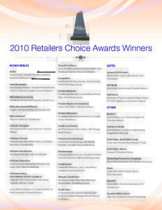 2010 Retailers Choice Awards Winners BOOKS/BIBLES Audio The Love Dare, Stephen Kendrick and Alex Kendrick (Brilliance Audio) Auto/Biography