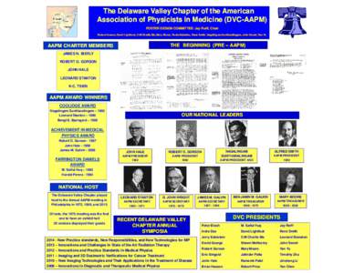 Galvin / Stanton / Medical physics / American Association of Physicists in Medicine / Gorson