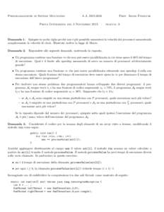 Programmazione di Sistemi Multicore  A.AProf. Irene Finocchi