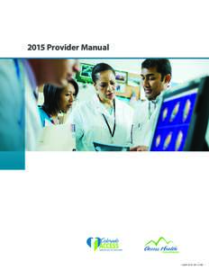 2015 Provider Manual  © 1115D PROVIDER MANUAL