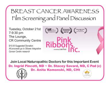 Pink Ribbons Inc Poster copy