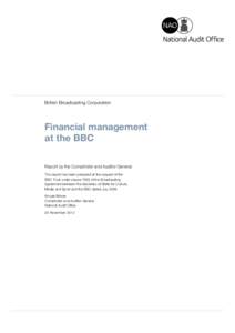 NAO Report - Financial management at the BBC