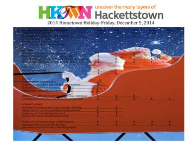    2014	
  Hometown	
  Holiday-­‐Friday,	
  December	
  5,	
  2014	
    	
  	
   Hometown	
  Holiday	
  Sponsorship	
  Opportunities	
  	
   	
  