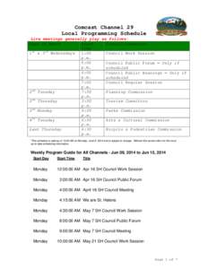 Microsoft Word - Weekly Program Guide for All Channels[removed]doc