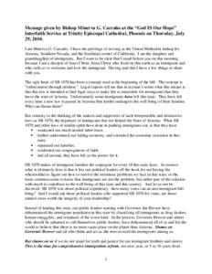 Immigration reform / Immigration / Arizona / Nativism / State governments of the United States / Political positions of Sarah Palin / Russell Pearce / Arizona SB / Minerva G. Carcaño / Jan Brewer