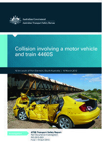 Collision involving a motor vehicle Insert document