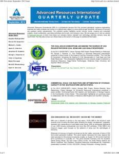 ARI Newsletter September 2012 Issue