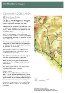 The Otterburn Ranges  Controlled ACCESS AREA 2 Dere Street Circuit (orange route on map) This 30km / 19 mile ride takes you up the western side