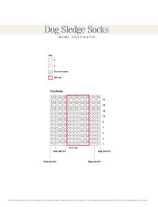 Dog Sledge Socks MIMI SEYFERTH Key k p