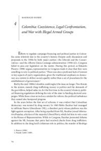 Dangerous Liaisons: Organized Crime and Political Finance in Latin America and Beyond