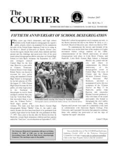 The  COURIER October 2007 Vol. XLV, No. 3