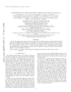 Preprint typeset using LATEX style emulateapj v[removed]A MEASUREMENT OF Ω FROM THE NORTH AMERICAN TEST FLIGHT OF Boomerang A. Melchiorri1,2,9 , P.A.R. Ade3 , P. de Bernardis1 , J.J. Bock4,5 , J. Borrill6,7 , A. Bos