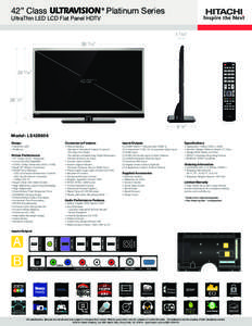 42” Class 			  ® UltraThin LED LCD Flat Panel HDTV