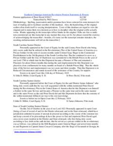 Notary / Geography of the United States / Charleston /  South Carolina / Charleston–North Charleston–Summerville metropolitan area / Sumter /  South Carolina / Isaac Huger / Affidavit / Law / South Carolina / Evidence law
