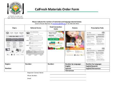 Microsoft Word - CalFresh Materials Order Form