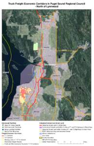 Truck Freight Economic Corridors in Puget Sound Regional Council - North of Lynnwood Smokey Point Blvd  Arlington