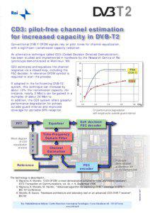 T2 CD3: pilot-free channel estimation for increased capacity in DVB-T2