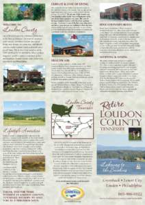 Climate & Cost of Living  Welcome to Loudon County. . .