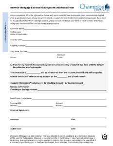 Champion Mortgage is a debt collector. This is an attempt to collect a debt and any information obtained will be used for that purpose. However, if you are currently in bankruptcy or have received a discharge in bankrupt