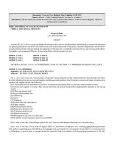 Document: Proposed Rule, Register Page Number: 26 IR 2099 Source: March 1, 2003, Indiana Register, Volume 26, Number 6 Disclaimer: This document was created from the files used to produce the official CD-ROM Indiana Regi