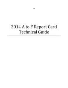 SDE[removed]A to F Report Card Technical Guide  Table of Contents