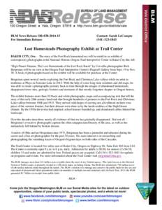 Photography Exhibit at Trail Center