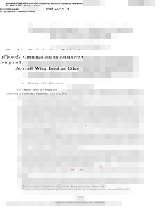 Topology Optimization of Adaptive Compliant Aircraft Wing Leading Edge