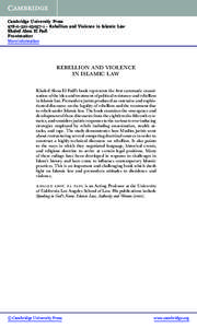 Religion / Cambridge University Press / Law / Islam / Khaled Abou El Fadl / Sharia