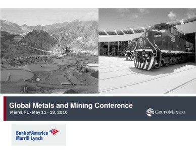 Global Metals and Mining Conference Miami, FL - May[removed], 2010