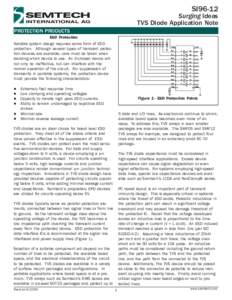 SI96-12  Surging Ideas TVS Diode Application Note PROTECTION PRODUCTS ESD Protection