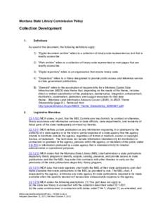 Microsoft Word - MSLCollectionDevelopmentPolicy_Draft.docx