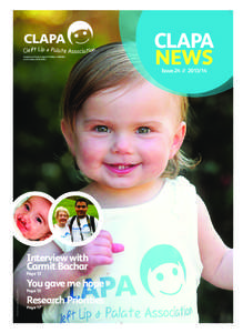 Registered Charity England & Wales[removed]and Scotland (SC041034) CLAPA NEWS Issue[removed]