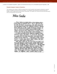 COMMON CORE STATE STANDARDS for ENGLISH LANGUAGE ARTS & LITERACY IN HISTORY/SOCIAL STUDIES, SCIENCE, AND TECHNICAL SUBJECTS  Common Core Standards: Appendix C, pagesRetrieved from: http://www.corestandards.org/as