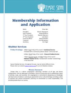 Membership Information and Application