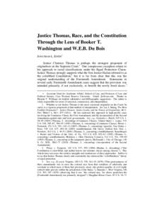 Reconstruction / National Association for the Advancement of Colored People / Racism / Civil rights movement / W. E. B. Du Bois / Brown v. Board of Education / Booker T. Washington / Equal Protection Clause / Desegregation / United States / Law / Discrimination