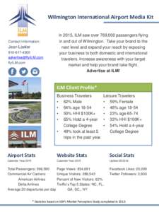 Wilmington International Airport Media Kit  Contact Information: Jean Lawler