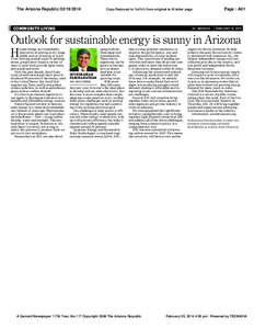 The Arizona Republic[removed]Page : A01 Copy Reduced to %d%% from original to fit letter page