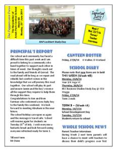 Monday, 23rd June[removed]The Newsletter of Ariah Park Central School Week 9B