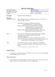 Republics / Political geography / Association of Pacific Rim Universities / Economics / Leigh Tesfatsion / Agent-based computational economics / Heo / Seoul National University / Computational economics / Mathematical economics / Divided regions / Member states of the United Nations