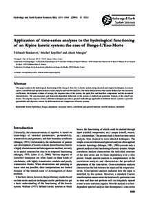 Environment / Surface runoff / Runoff model / Time series / Infiltration / Runoff / Gaussian noise / Wavelet / White noise / Hydrology / Water / Earth