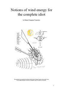 Notions of wind energy for the complete idiot by Manuel Franquesa Voneschen