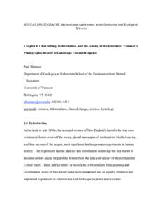 Environment / Environmental issues / Emissions reduction / Coastal geography / Vermont / Deforestation / Rephotography / Interstate 89 / Clearcutting / Atmospheric sciences / Earth / Forestry