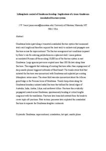 Lithospheric control of Gondwana breakup: Implications of a trans-Gondwana icosahedral fracture system J.W. Sears ([removed]) University of Montana, Missoula, MT[removed]USA Abstract: Gondwana broke apart al