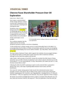 Shareholder resolution / Poulter / International sanctions / Business / Economics / Economy of the United States / Investment / Institutional investor / Chevron Corporation