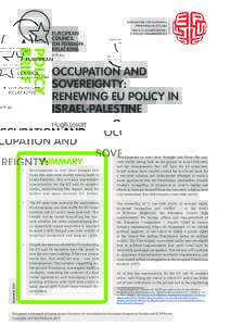 POLICY BRIEF EUROPEAN COUNCIL ON FOREIGN