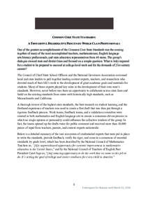 Standards-based education reform / National Council of Teachers of Mathematics / Mathematics education in the United States / Mathematics education / Education in the United States / National Assessment of Educational Progress / National Council of Teachers of English / Core-Plus Mathematics Project / Sandra Stotsky / Education reform / Education / Common Core State Standards Initiative