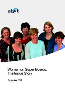 Women on Super Boards: The Inside Story September 2012 Cover image: Steven Pam, Smartshots Photography