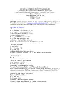 Geography of the United States / Tennessee / Cookeville micropolitan area / Putnam / Cookeville /  Tennessee